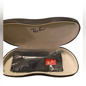 Ray-Ban Black Eyeglass Case with Red Logo Cloth
Unisex 
NWOT